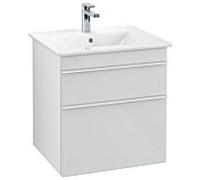 Villeroy und Boch Venticello A92302RE 55,3 x 59 x 50,2 cm, poignée blanche, verre Glossy White