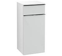 Villeroy und Boch Venticello A95001RE 40,4 x 86,6 x 37,2 cm, gauche, poignée chromée, verre Glossy White