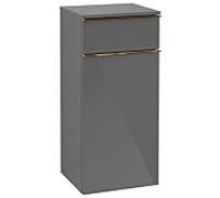 Villeroy und Boch Venticello A95005FP 40,4 x 86,6 x 37,2 cm, gauche, poignée en cuivre, Glossy Grey