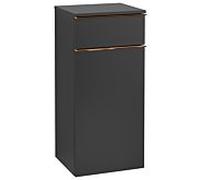Villeroy und Boch Venticello A95005PD 40,4 x 86,6 x 37,2 cm, gauche, poignée en cuivre, Black Matt Lacquer