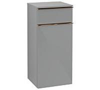 Villeroy und Boch Venticello A95005RA 40,4 x 86,6 x 37,2 cm, gauche, poignée cuivre, verre Glossy Grey