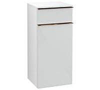 Villeroy und Boch Venticello A95005RE 40,4 x 86,6 x 37,2 cm, gauche, poignée cuivre, verre Glossy White