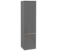Villeroy & Boch Venticello - Armoire avec 1 porte & charnières à gauche 404x1546x372mm gris lustré/gris lustré