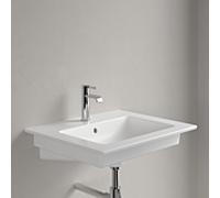 Villeroy und Boch Venticello lavabo 4124G6RW 60x50cm, blanc pierre C-plus, avec trou pour robinetterie, avec trop-plein, face inférieure rectifiée