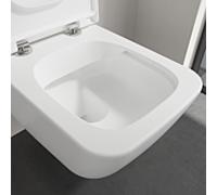 Villeroy und Boch Venticello mural, à fond creux WC 4611R0RW 56x37,5 cm, pierre blanche C-plus, sans monture