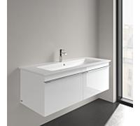 Villeroy und Boch Venticello vasque pour meuble 4104CLRW 120x50cm, pierre blanche C-plus, avec trou pour robinetterie, avec trop-plein