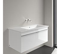 Villeroy und Boch Venticello vasque pour meuble 4134R3RW 100x50cm, pierre blanche C-plus, sans trou pour robinetterie, avec trop-plein, à droite