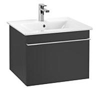 Villeroy und Boch Venticello Villeroy und Boch A93201PD 55,3x42x50,2cm, poignée chromée, Black Matt Lacquer