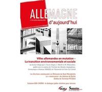 Villes allemandes en mutation - La transition environnementale et sociale Cécile Oberlé (Auteur), Sylvie Toscer-Angot (Auteur), Michèle Weinachter (Auteur)
