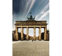 Villes allemandes - Poster - Berlin - Porte de Brandebourg - Tag + 1 paquet de tesa Powerstrips® - Contenu 20 pièces
