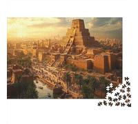Villes, bâtiments et Pyramides de l'ancienne Mésopotamie | pour Adultes || 52x38cm/1000pcs Puzzles Jeux Éducatifs Puzzles De Décoration Intérieure