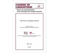 Villes, discours, ségrégation, minorités