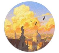 Villes européennes Puzzle 1000 Pièces Divertissement Créatif De l'art De La Décoration Vue Jeu Éducatif Challenge Toy Adultes Et Enfants À Partir De 14 Ans 1000pcs (67.5x67.5cm)