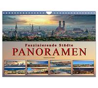 Villes fascinantes, panoramas (Calendrier mural 2026 DIN A4 horizontal), CALVENDO calendrier mensuel