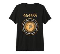 Villes grecques Antiques Symbole Hoplite Grec T-Shirt Haut de Gamme