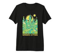 Villes Vertes Futur T-Shirt Haut de Gamme