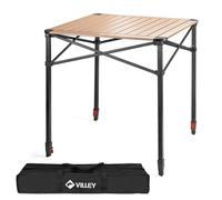 VILLEY Table de Camping Pliante en Aluminium, Petite Table de Pique-Nique