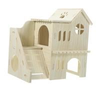 VILLFUL 1 Ensemble Hamsters avec Refuge Multifonctionnel pour Rongeurs Accessoire de Cage de Jeu