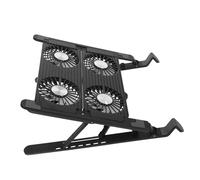 VILLFUL 1 Ensemble Support de Refroidissement pour Ordinateur Portable avec Ventilateurs Réglables Support de Portable Antidérapant pour Confort Optimal Refroidissement