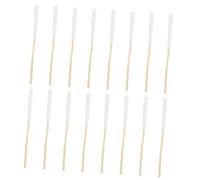 VILLFUL 10 Bâtonnets Coton Tige Bois Applicateurs pour Soins Visage Précision Microblading et Démaquillage Outils Beauté à Usage Unique pour Nettoyage Oreilles et