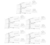 VILLFUL 10 Ensembles Transparent Acrylic Hinge Latch Lock Buckles For Cabinets Drawers And Display Boxes Snap Fasteners For Home Office Organization And Security