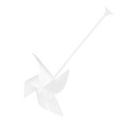VILLFUL 10 Ensembles Windmill Decoration Kit with Suction Cup for Outdoor Garden Patio Lawn Double Sided Plastic Pinwheel DIY Craft Material for Family and School Activities