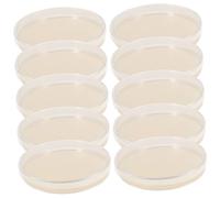 VILLFUL 10 Pièces Lot de Boîtes de Pétri Agar Prêtes à Emploi Plaques de Culture pour Microbiologie Fournitures Expérimentales et Projets Scolaires Compactes et Légères