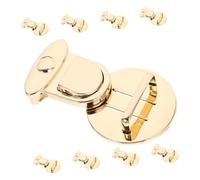 VILLFUL 10 pièces Lot de Fermoirs Ronds Métal pour Sacs à Main Serrure à Pression Robuste pour Bagages Valises et Accessoires DIY Fermoir Cartable Pratique