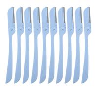 VILLFUL 10 pièces Lot de Rasoirs Pliables Sourcils Acier Inoxydable Portable Trimmers Précis pour Épilation Visage et Zones Délicates Outil Compact et Sécuritaire pour Femmes et Hommes