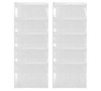 VILLFUL 10 Pièces Pochette à Bulles De Savon Couvert Forfaits D'expédition Poches à Bulles Fournitures De Déménagement Transparent