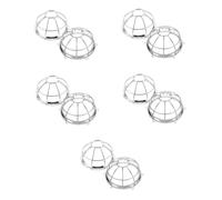 VILLFUL 10 Pièces Protection Robuste Fer pour Détecteur de Fumée et Gicleur Incendie Couverture Poussière Installation Facile Usage Intérieur et Extérieur Kit