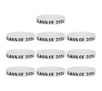 VILLFUL 10 Pièces Silicone Graduation Bracelets Class Of Graduation Themed Wristbands For Students Bulk Party Favors High School University Celebration