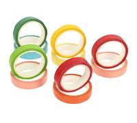 VILLFUL 10 Rouleaux Ruban Adhésif Masking Tape Arc Ciel Coloré Papier Washi Autocollant pour Scrapbooking DIY Décoration Carnet Journal et