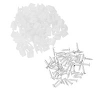 Villful 100 Pcs Clips De Fixation Pour Bande Led, Supports De Montage En Plastique Pour Bandes Lumineuses, Accessoires Pour Salon, Cuisine