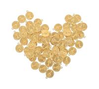 VILLFUL 100 Pièces Breloques Suspendues Vintage Métal pour Création de Bijoux DIY Pendentifs Ronds Rétro pour Bracelets Colliers Porte-clés et Souvenirs Accessoires Décoratifs Résistants