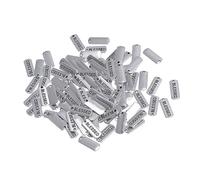 VILLFUL 100 Pièces Charms Pendentifs DIY Alliage Argenté Lettres Longues pour Bijoux Rétro Accessoires Créatifs