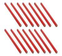 VILLFUL 100 Pièces Crayons de Menuisier Octogonaux Noirs Durs avec Échelle Mine Solide Anti-casse Bois Stable pour Marquage Précis Menuiserie et Construction