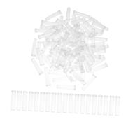 VILLFUL 100 Pièces Mini Plant Holders Transparent Plastic Floral Tubes Test Tubes For Flower Stem Propagation Hydroponic Plants Portable Nursery Vases For Home Office Garden