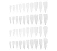 VILLFUL 1000 Pièces Transparent et Naturel Faux Ongles Extensions Ailes Aigle Capsules Manucure Complète Légères et Compatibles pour Nail Art Salon et Usage Quotidien