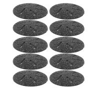 VILLFUL 10pcs Têtes de Rouleaux de Remplacement pour Râpe Électrique Pieds, Matériau Abs Noir, Facile à Installer, Adapté pour Pédicure à Domicile