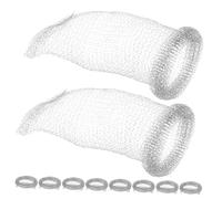 VILLFUL 10pièces Piège à Peluches Acier Inoxydable Pour Tuyau Évacuation De Machine à Laver Réutilisable Et Facile à Installer