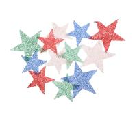 VILLFUL 12 Pièces Écussons Thermocollants Étoiles Résine Colorée Candy Strass Appliques DIY pour Vêtements Chaussures Sacs et Chapeaux Décoration et Facile à Poser