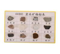 VILLFUL 12 Pièces Kit de Minéraux et Roches pour Collection Échantillons Géologiques pour Cours de Géologie Affichage Pédagogique pour Laboratoire et Terrain