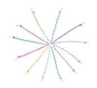 VILLFUL 12 pièces Little Girl Braid Hair Hoops Set Hair Braiding Tool For Daily Hairstyling And Ponytails