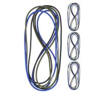 VILLFUL 12 Pièces Lot de Bandes Élastiques Robustes pour Sacs Poubelle Cordons Étanches pour Fixation Poubelle Cuisine et Bac à Litière Accessoires Réutilisables pour Maison et Bureau