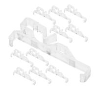VILLFUL 12 Pièces Lot de Clips Transparents pour Stores Horizontaux Supports Discrets Plastique pour Cantonnières Fixation Invisible pour Stores et