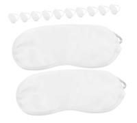 VILLFUL 12 pièces Masques de Sommeil Légers Protège-yeux Polyester Soie Synthétique Confortables et Créatifs pour Voyage Hôtel et Relaxation
