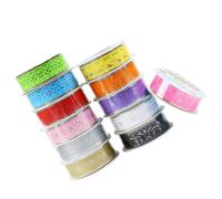 VILLFUL 12 pièces Ruban Adhésif Décoratif Dentelle Or Rose Bleu Vert Jaune Blanc Noir pour Scrapbooking et