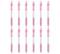 VILLFUL 12 Pièces Stylo à bille caritatif stylo à bille portable mignon Écrire des confortable Pink