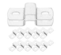 VILLFUL 12 pièces Support de Fixation pour Tube Acier Inoxydable Collier de Serrage Carré U Patte Fixe Murale Résistante Chaleur Clip Tube Ajustable pour Montage Intérieur et Extérieur